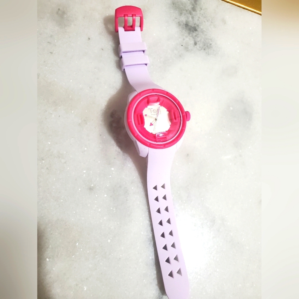 Ten Beats Pink Lavender Rubber Watch